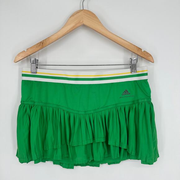 Adidas x Stella McCartney Barricade Tennis Skirt Ruffle Pleated Striped Skort - Picture 7 of 15
